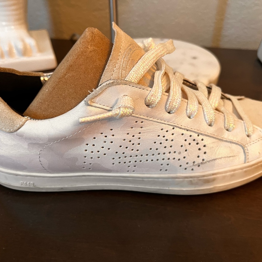 P448 White Sneakers - worn twice!